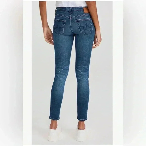 Adriano Goldschmied The Middi Mid Rise Legging Size 31 R. Medium Wash. - Picture 2 of 10